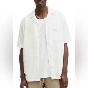 ALL SAINTS CUDI Men's White Short Sleeve Shirt